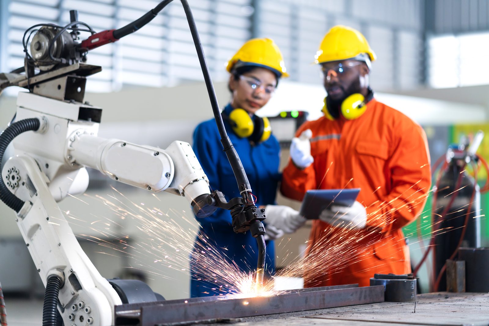 Línea de producción industrial
